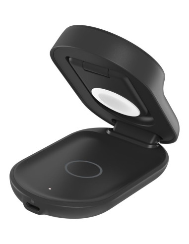Belkin Qi2 Fitness tracker, Auriculares, Smartphone, Reloj inteligente Negro USB Cargador inalámbrico Carga rápida Interior