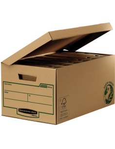 Fellowes 4472205 caja de almacenaje Rectangular Papel Negro, Marrón