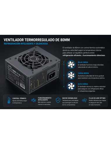 CoolBox FUENTE DE ALIMENTACION SFX BLACK550 GR-S 550W NEGRA