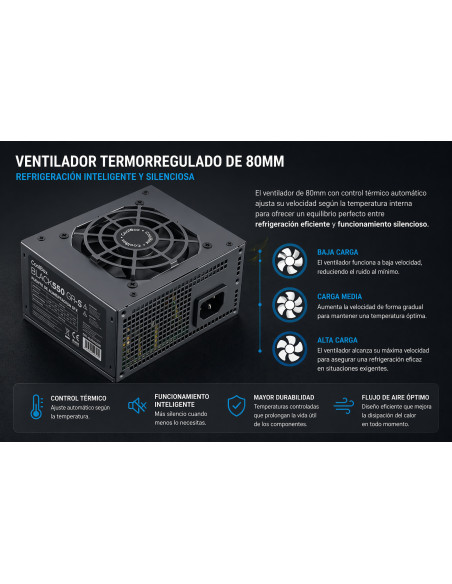 CoolBox FUENTE DE ALIMENTACION SFX BLACK550 GR-S 550W NEGRA