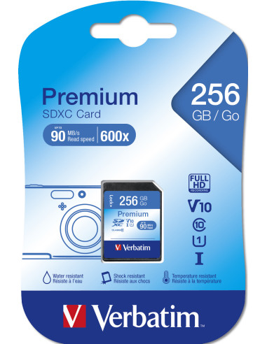 Verbatim Premium 256 GB SDXC UHS-I Clase 10