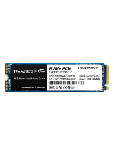 Team Group MP33 PRO 512 GB M.2 PCI Express 3.0 NVMe 3D NAND