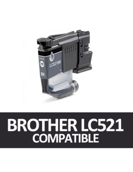 TINTA GENERICA BROTHER NEGRA / DCP-J1260W / DCP-J1310DW / DCP-J1360DW (500 PAG.) (LC521BK-GE)