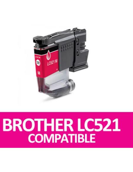 TINTA GENERICA BROTHER MAGENTA / DCP-J1260W / DCP-J1310DW / DCP-J1360DW (500 PAG.) (LC521M-GE)