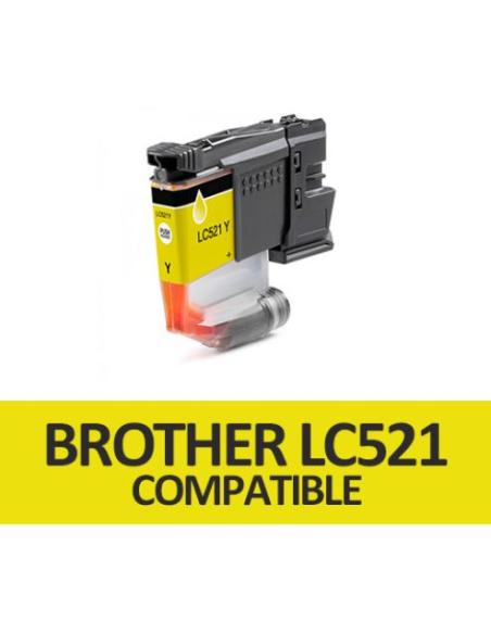 TINTA GENERICA BROTHER AMARILLO / DCP-J1260W / DCP-J1310DW / DCP-J1360DW (500 PAG.) (LC521Y-GE)