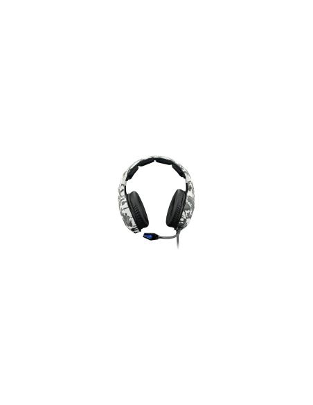 Auriculares gaming con microfono spirit of gamer elite-h50 camuflaje artico MIC-EH50WT
