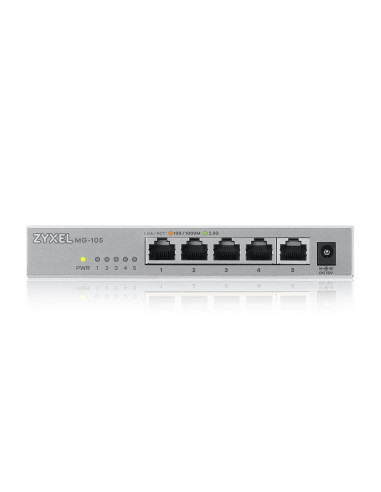 Zyxel XMG-105 No administrado 2.5G Ethernet (100 1000 2500) Gris