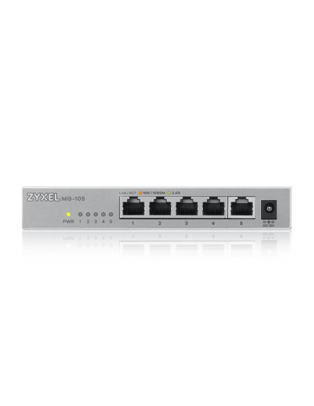 Zyxel XMG-105 No administrado 2.5G Ethernet (100 1000 2500) Gris