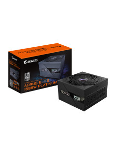 GIGABYTE AORUS ELITE P1000W ICE Fuente de Alimentación - PCIe 5.0, 80 PLUS Platinum, Diseño completamente modular, Ventilador