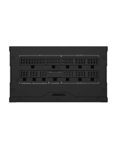 GIGABYTE AORUS ELITE P1000W ICE Fuente de Alimentación - PCIe 5.0, 80 PLUS Platinum, Diseño completamente modular, Ventilador