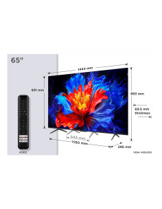 TCL P8K 65P8K Televisor 165,1 cm (65") 4K Ultra HD Smart TV Wifi Metálico 350 cd   m²