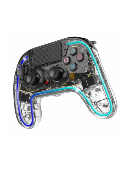 Spirit of Gamer Neon Bluetooth Transparente Gamepad Analógico PlayStation 4, Playstation 3