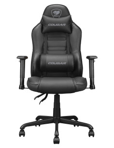 COUGAR Fusion S Black Silla para videojuegos de PC Asiento acolchado Negro