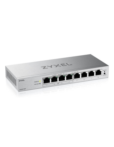 Zyxel GS1200-8HPV3 Gestionado L2 Gigabit Ethernet (10 100 1000) Energía sobre Ethernet (PoE) Escritorio Gris