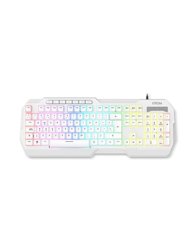 Krom Kenta 4 in 1 RGB Gaming Kit, Blanco