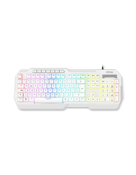 Krom Kenta 4 in 1 RGB Gaming Kit, Blanco