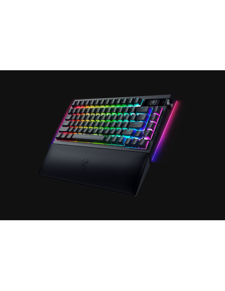 Razer BlackWidow V4 Pro teclado Juego USB + RF Wireless + Bluetooth QWERTY Internacional de EE.UU. Negro