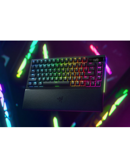Razer BlackWidow V4 Pro teclado Juego USB + RF Wireless + Bluetooth QWERTY Internacional de EE.UU. Negro
