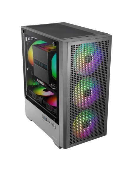 Mars Gaming MCQUANTUM carcasa de ordenador Midi Tower Negro