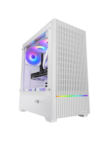 Mars Gaming MCQUANTUMW carcasa de ordenador Midi Tower Blanco
