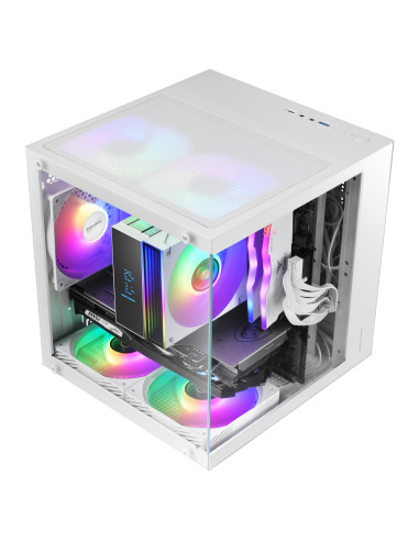 Mars Gaming MC-CUBEW carcasa de ordenador Mini Tower Blanco
