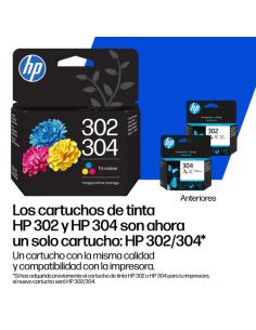 HP Cartucho de Tinta Original 302/304 tricolor