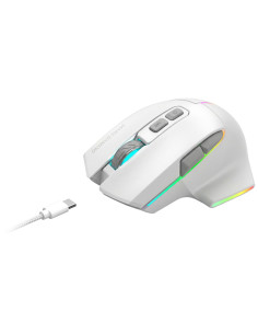 Mars Gaming MMWVECTORW ratón Juego mano derecha RF Wireless + Bluetooth + USB Type-A Óptico 12000 DPI 2
