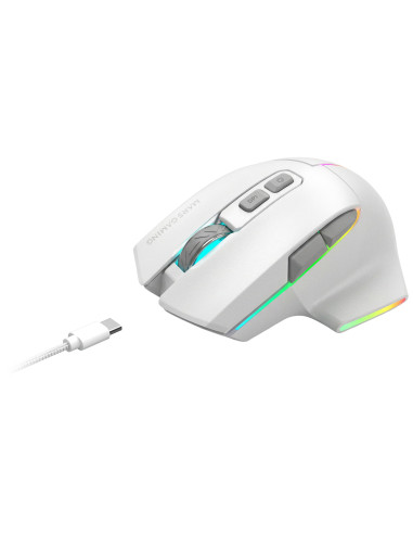Mars Gaming MMWVECTORW ratón Juego mano derecha RF Wireless + Bluetooth + USB Type-A Óptico 12000 DPI