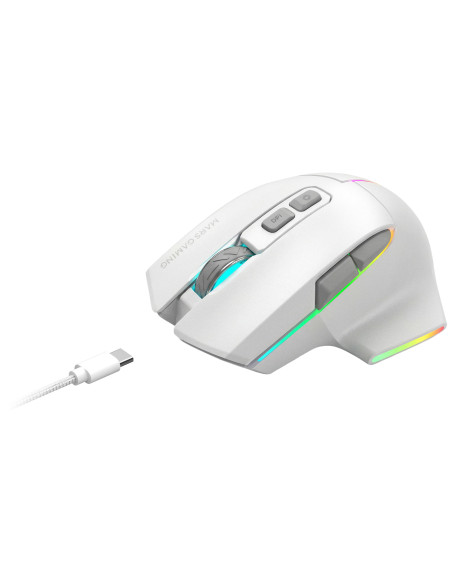 Mars Gaming MMWVECTORW ratón Juego mano derecha RF Wireless + Bluetooth + USB Type-A Óptico 12000 DPI