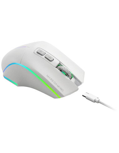 Mars Gaming MMWVECTORW ratón Juego mano derecha RF Wireless + Bluetooth + USB Type-A Óptico 12000 DPI