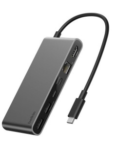 Belkin INC024HQSGY hub de interfaz USB Tipo C 10000 Mbit s Gris 2
