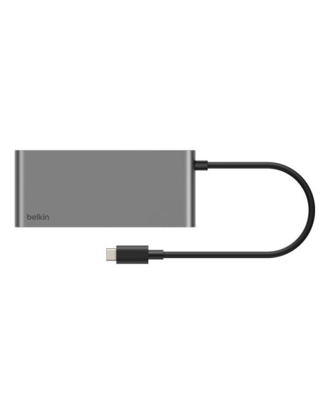 Belkin INC024HQSGY hub de interfaz USB Tipo C 10000 Mbit s Gris