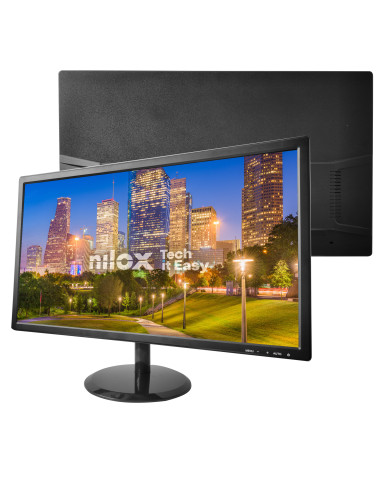 Nilox pantalla para PC 48,3 cm (19") 1366 x 768 Pixeles HD LCD Negro