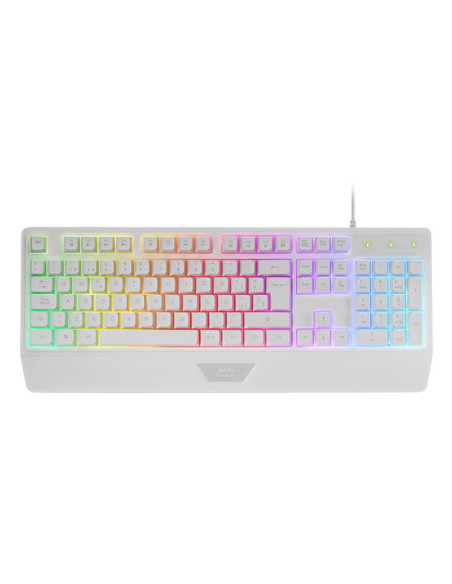 Mars Gaming MCP124PRO, Combo Gaming 4en1, Teclado RGB H-Mech con Reposamuñecas, Ratón RGB 3200DPI y Switches HUANO, Auriculares