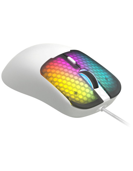 Mars Gaming MMVIPERW ratón Juego mano derecha USB Type-A + USB Type-C Óptico 12800 DPI