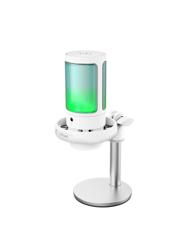 Trust GXT 238W Auron Gris, Blanco Micrófono para crear podcasts