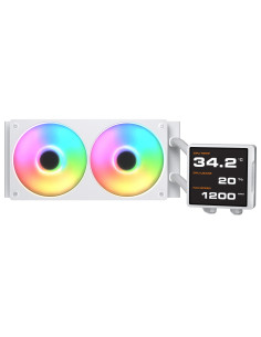 COUGAR CGR-PSDVPRGB-W-240 Procesador Sistema de refrigeración líquida todo en uno 12 cm Blanco