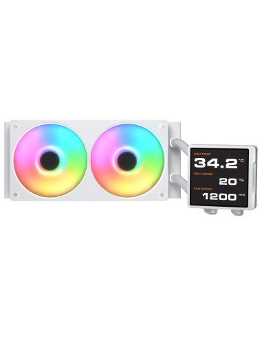 COUGAR CGR-PSDVPRGB-W-240 Procesador Sistema de refrigeración líquida todo en uno 12 cm Blanco
