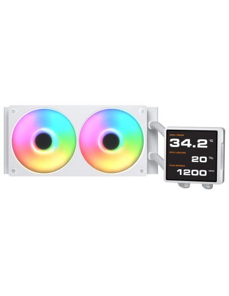COUGAR CGR-PSDVPRGB-W-240 Procesador Sistema de refrigeración líquida todo en uno 12 cm Blanco