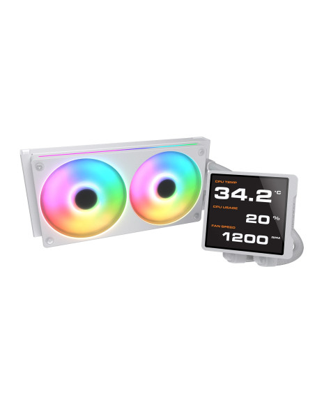 COUGAR CGR-PSDVPRGB-W-240 Procesador Sistema de refrigeración líquida todo en uno 12 cm Blanco
