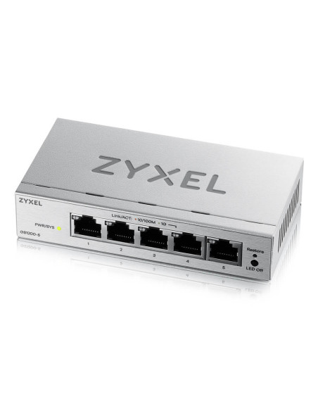 Zyxel GS1200-5V3 Gestionado L2 Gigabit Ethernet (10 100 1000) Escritorio Gris