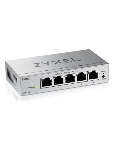 Zyxel GS1200-5V3 Gestionado L2 Gigabit Ethernet (10 100 1000) Escritorio Gris