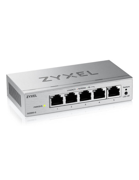 Zyxel GS1200-5V3 Gestionado L2 Gigabit Ethernet (10 100 1000) Escritorio Gris