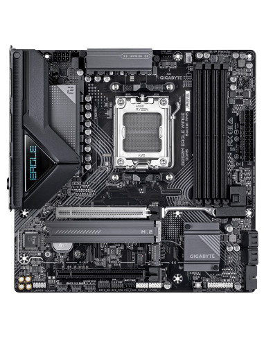 GIGABYTE B850M EAGLE WIFI6E Placa Base - Procesadores AMD Ryzen Serie 9000, VRM digital de 8+2+2 fases, hasta 8200MHz DDR5