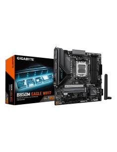 GIGABYTE B850M EAGLE WIFI7 Placa Base – CPUs AMD Ryzen Serie 9000, VRM digital de 8+2+2 fases, hasta 8200 MHz DDR5 (O.C.), 1×