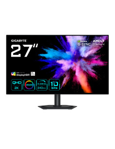 GIGABYTE GO27Q24G Monitor Gaming OLED 27” 2K QHD - 2560 x 1440, 240Hz, 0.03ms, 275 cd m², FreeSync Premium, G-Sync Compatible,