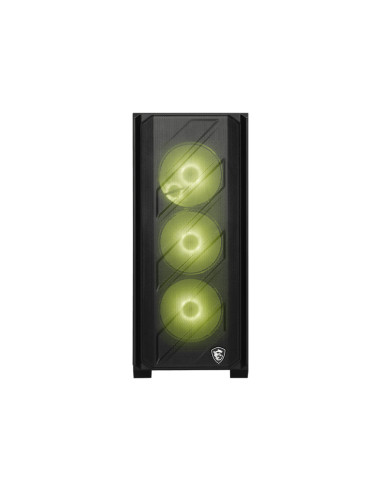 MSI MAG FORGE 330R AIRFLOW carcasa de ordenador Midi Tower Negro, Transparente