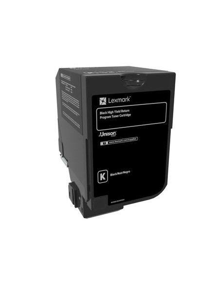 Lexmark 74C2HK0 cartucho de tóner 1 pieza(s) Original Negro