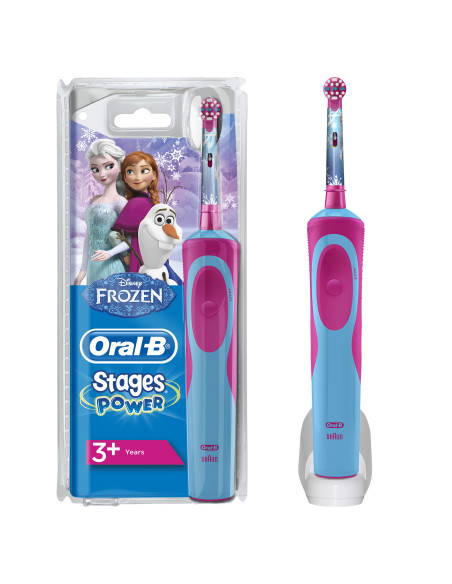 Oral-B Stages Vitality Niño Cepillo dental giratorio Azul, Rojo