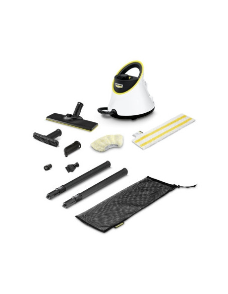 Kärcher SC 2 Deluxe Limpiador a vapor de cilindro 1 L 1500 W Negro, Blanco
